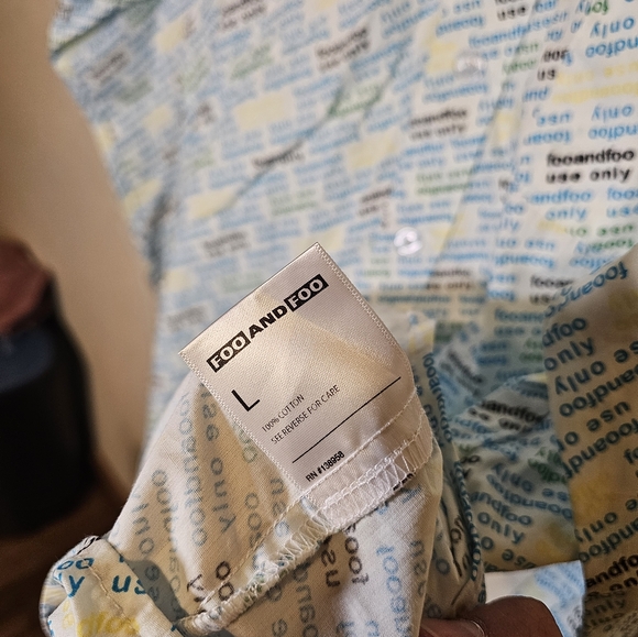 Foo and foo/fooandfoo use only mens button-down long sleeve - large - Picture 3 of 15